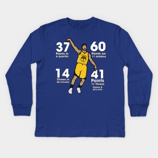 Klay Thompson 'Epic Performances' - NBA Golden State Warriors Kids Long Sleeve T-Shirt